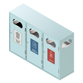 BIN-002 - Triple ral 6027 - blue