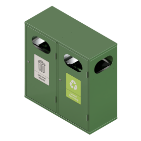BIN-002 - double ral 6001 green