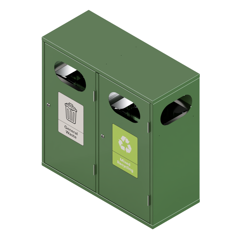 BIN-002 - double ral 6001 green BIN-002 - double ral 6001 green