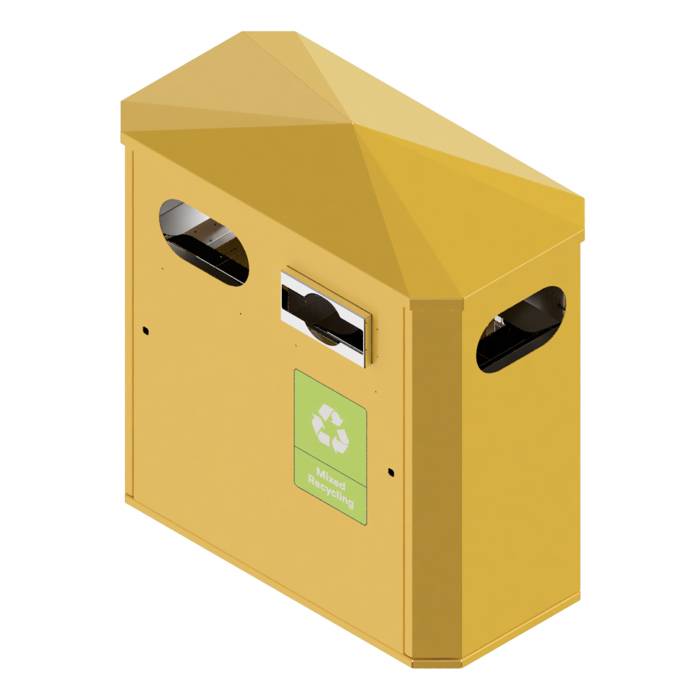 Bin-001 double - ral 1018 yellow Bin-001 double - ral 1018 yellow