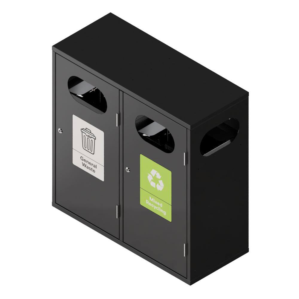 Bin-002 double - ral 9011 black Bin-002 double - ral 9011 black