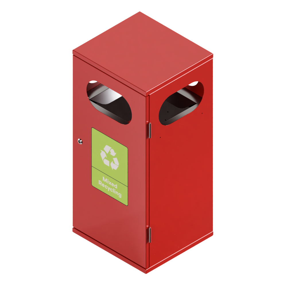 Bin-002_single-red-ral 3020 Bin-002_single-red-ral 3020