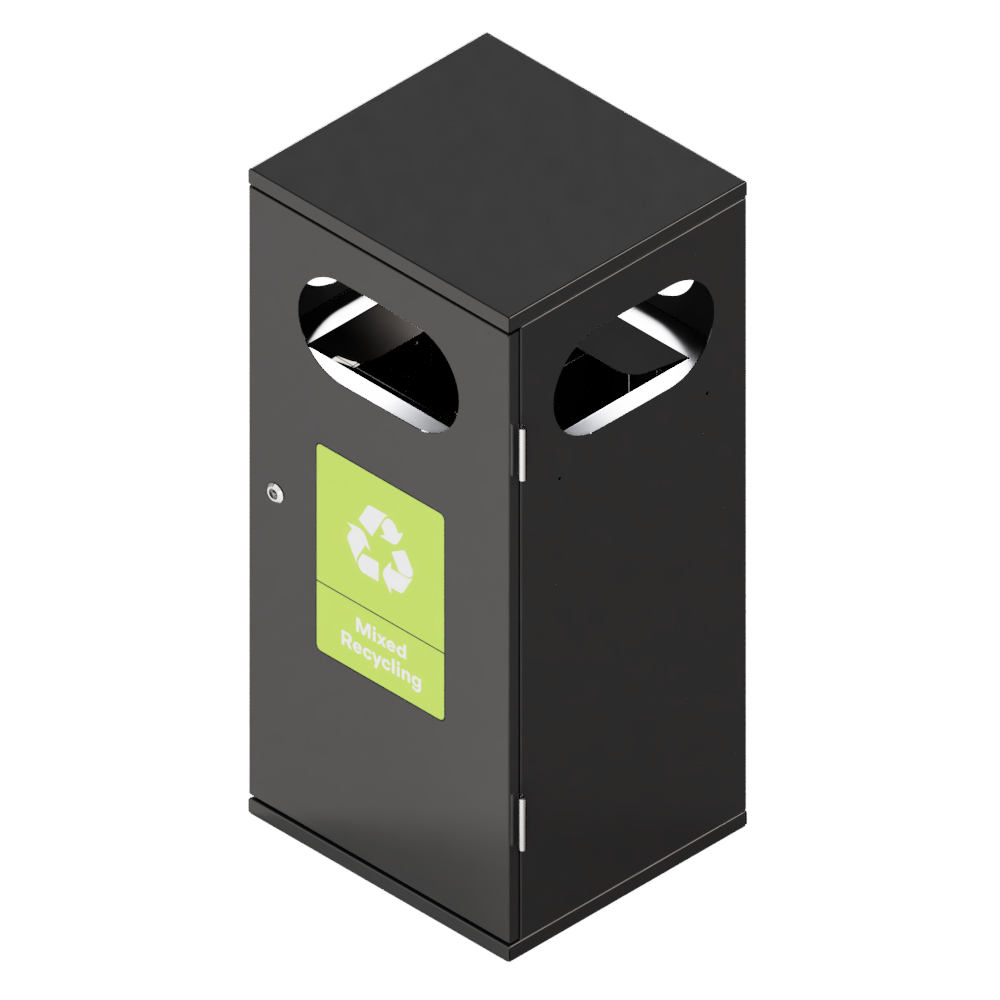 Bin-002_single_ral 9011 black Bin-002_single_ral 9011 black