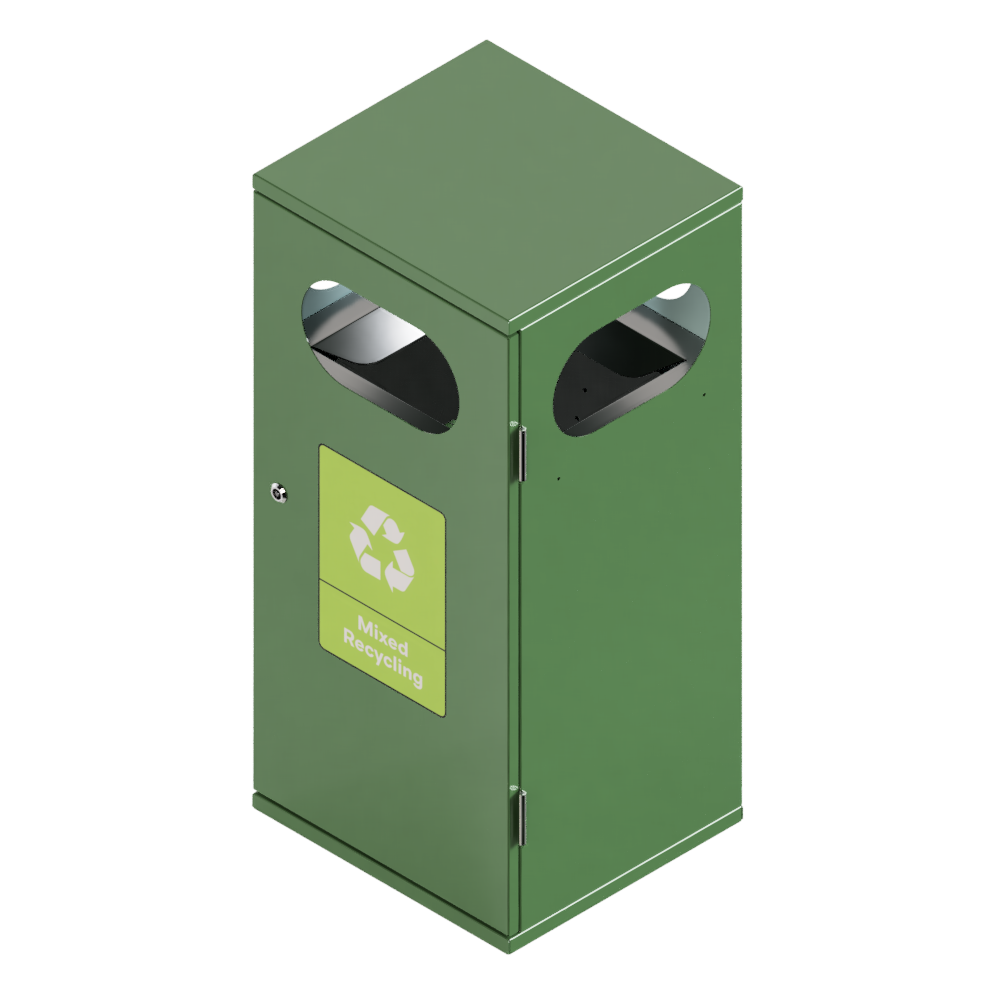 bin-002-single-green-ral 6001 bin-002-single-green-ral 6001