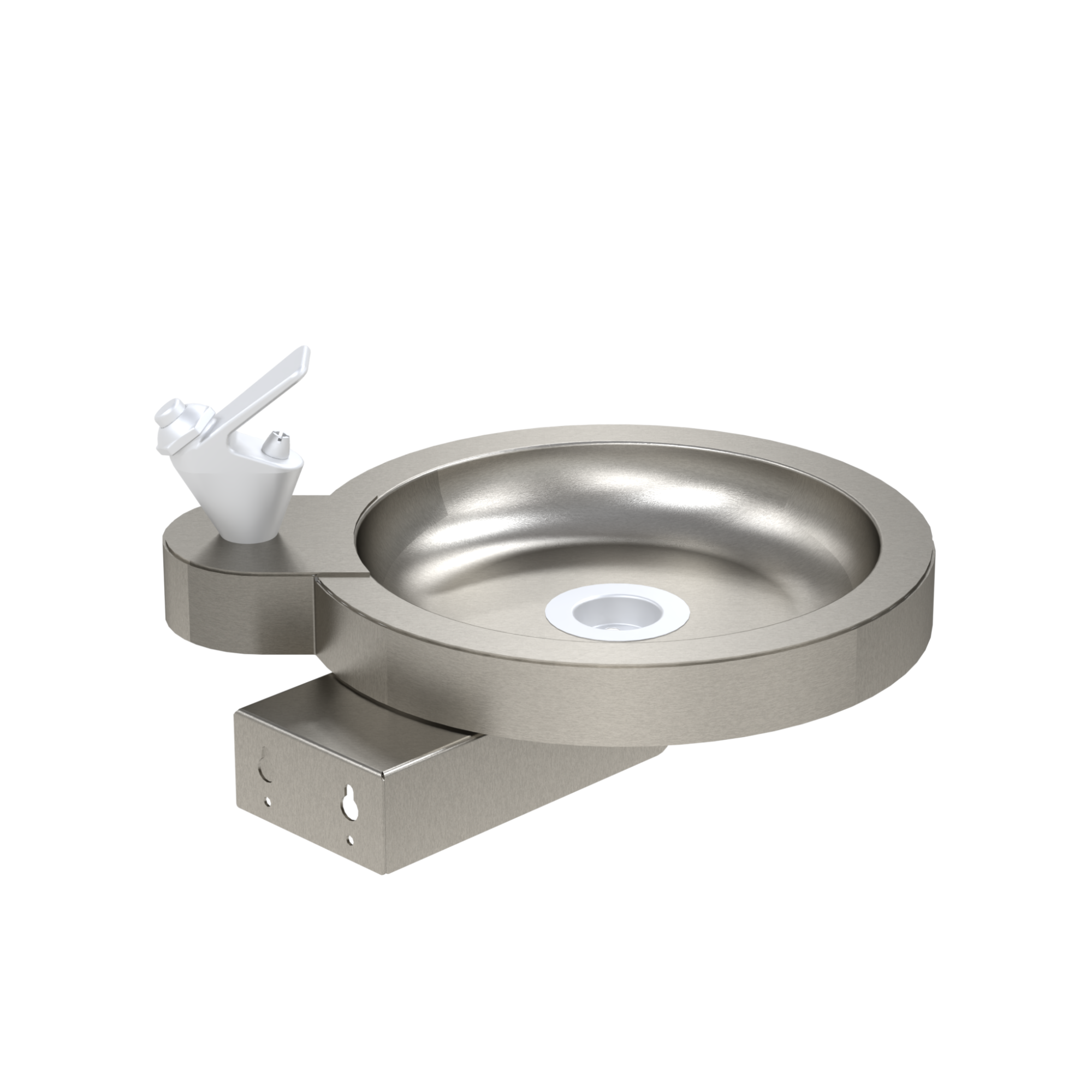 FTN-6 Wall mounted drinking fountain made from Stainless Steel
