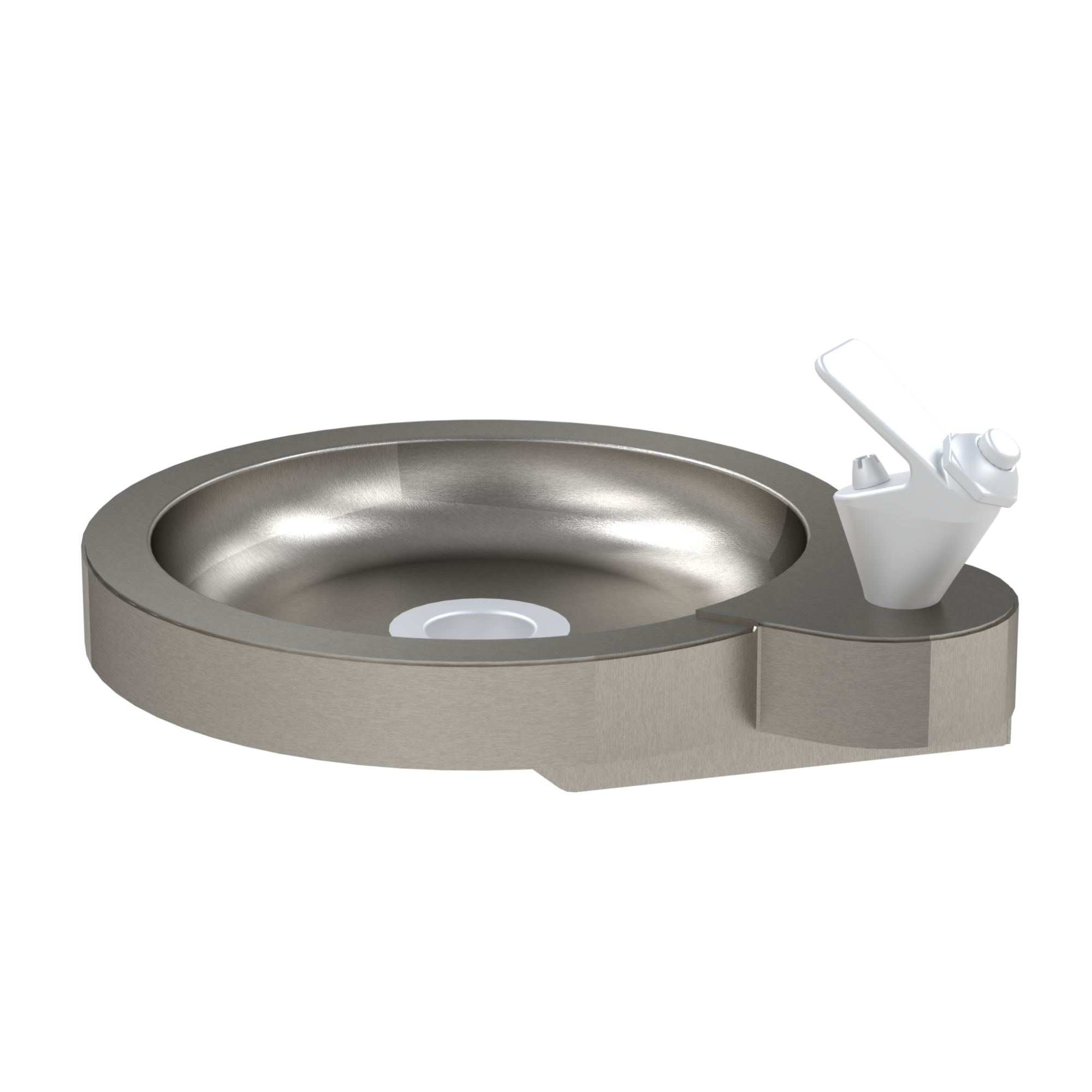 FTN-6-Side Wall mounted drinking fountain made from Stainless Steel